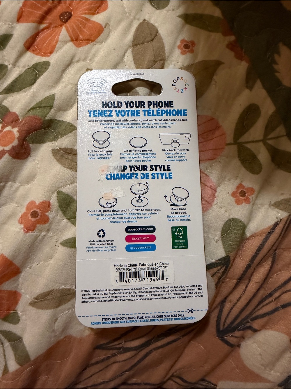 Popsocket Daises Pop Grip - Picture 3 of 5